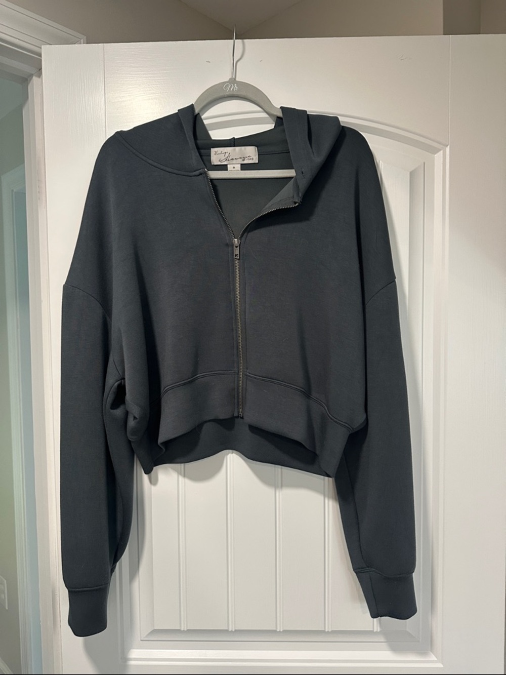 Vintage Havana Cropped Zip Hoodie